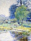 John Ottis Adams Canvas Paintings - Spring Landscape 1895